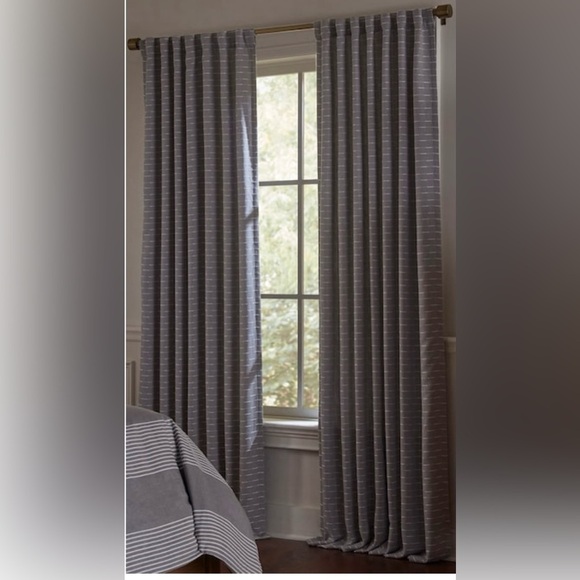 allen+roth Other - 2PK Allen+Roth 50x84-in Grey Room Darkening Thermal Lined Grommet Curtain Panel